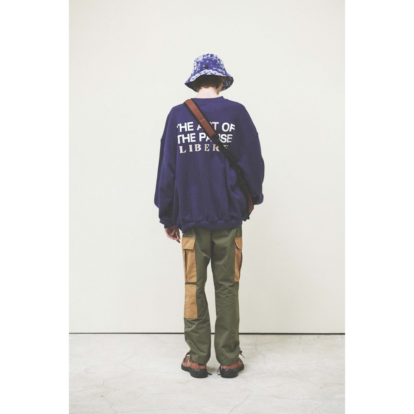 BANDANA BUCKET HAT / BLUE
