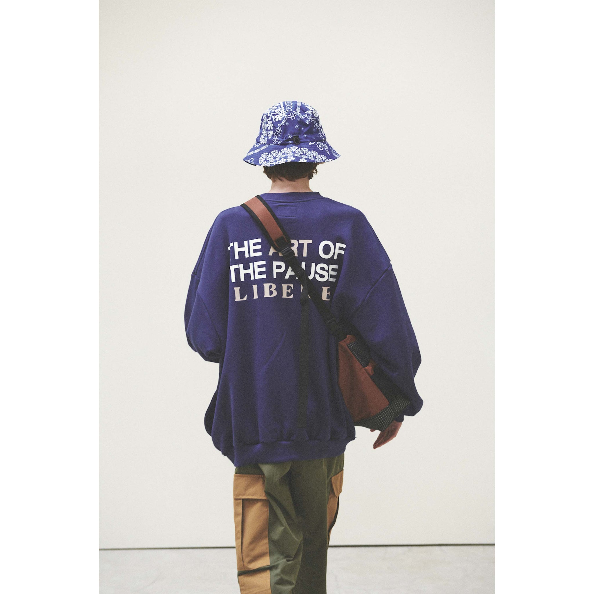 BANDANA BUCKET HAT / BLUE