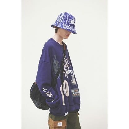 COLLAGE SWEATSHIRT / NAVY