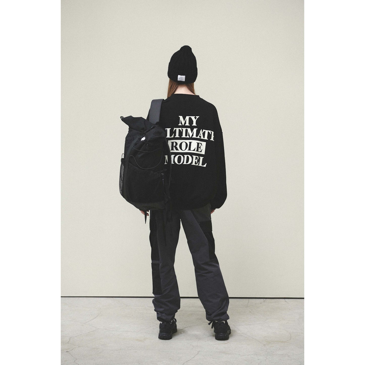 AT ROLLTOP BACK PACK / BLACK