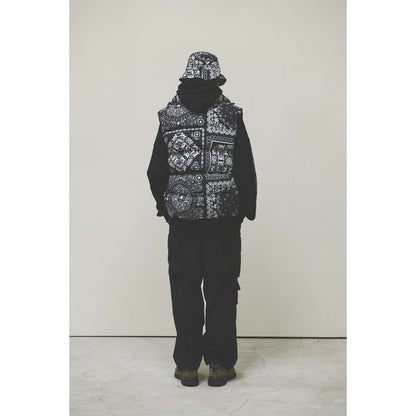 BANDANA DOWN VEST / BLACK