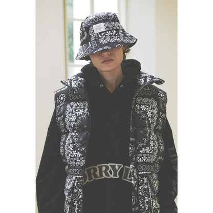 BANDANA DOWN VEST / BLACK