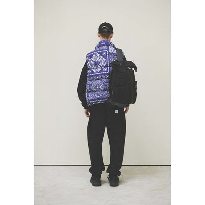 BANDANA DOWN VEST / BLUE