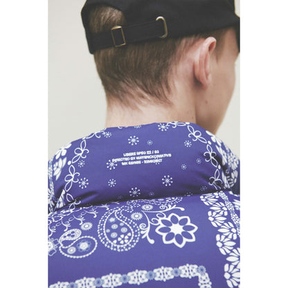 BANDANA DOWN VEST / BLUE