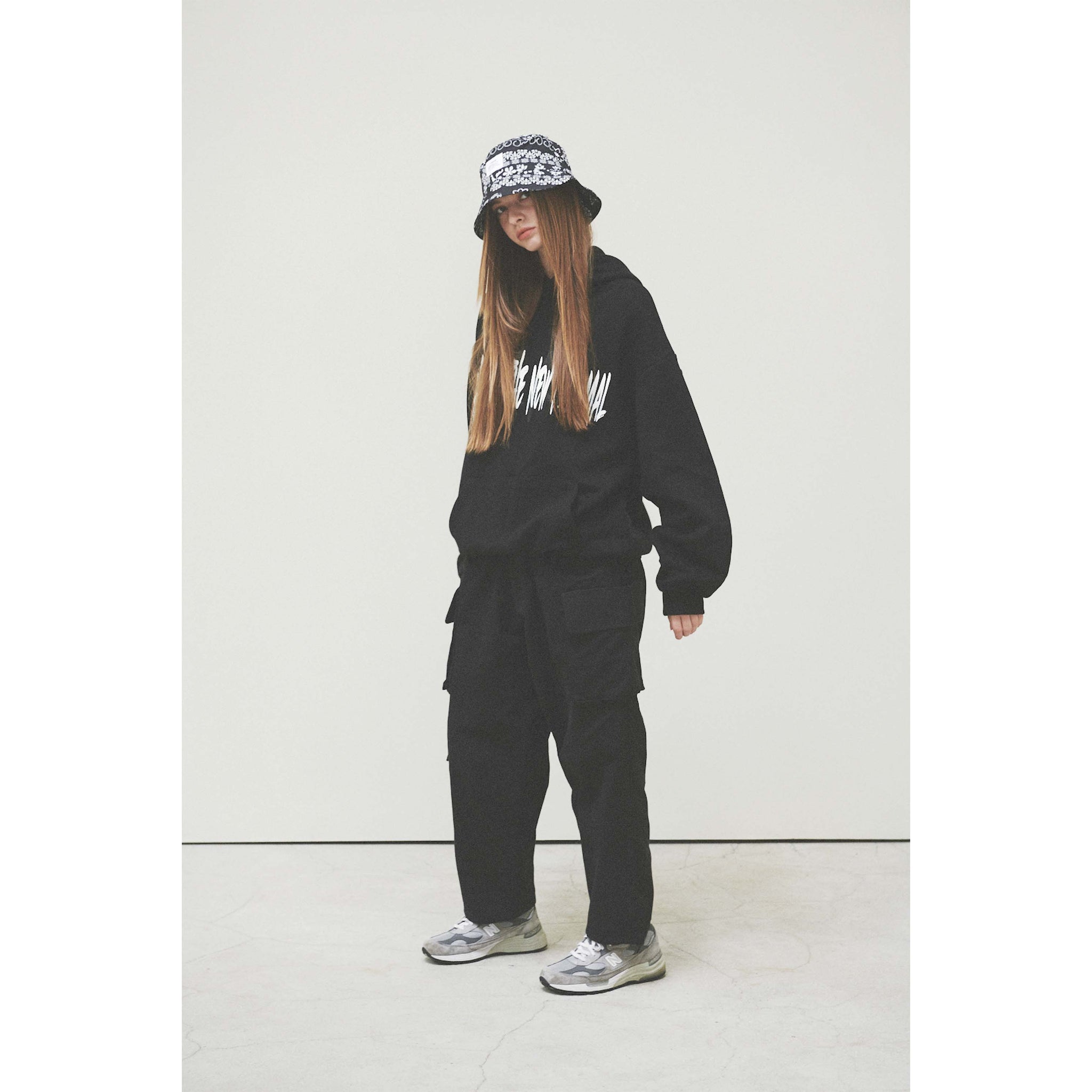 BANDANA BUCKET HAT / BLACK