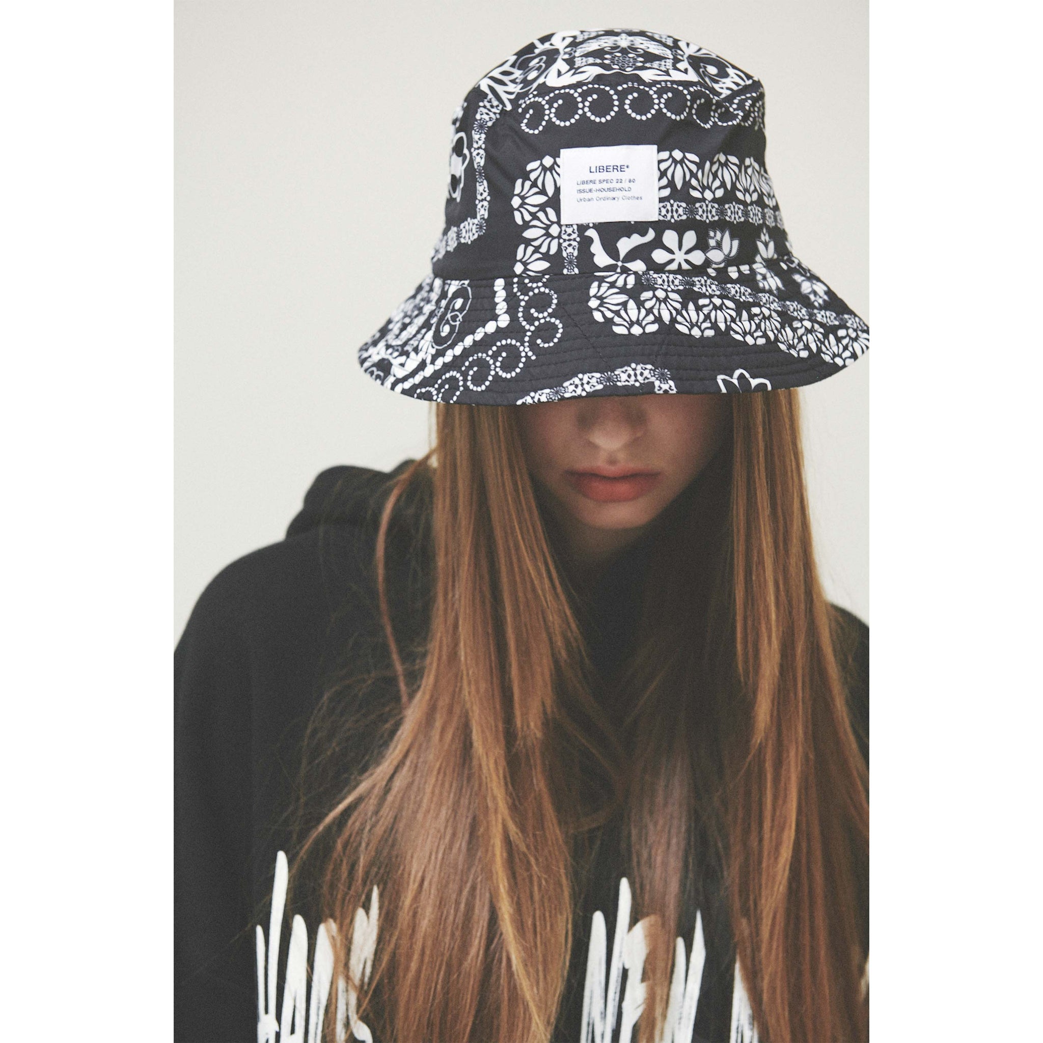 BANDANA BUCKET HAT / BLACK