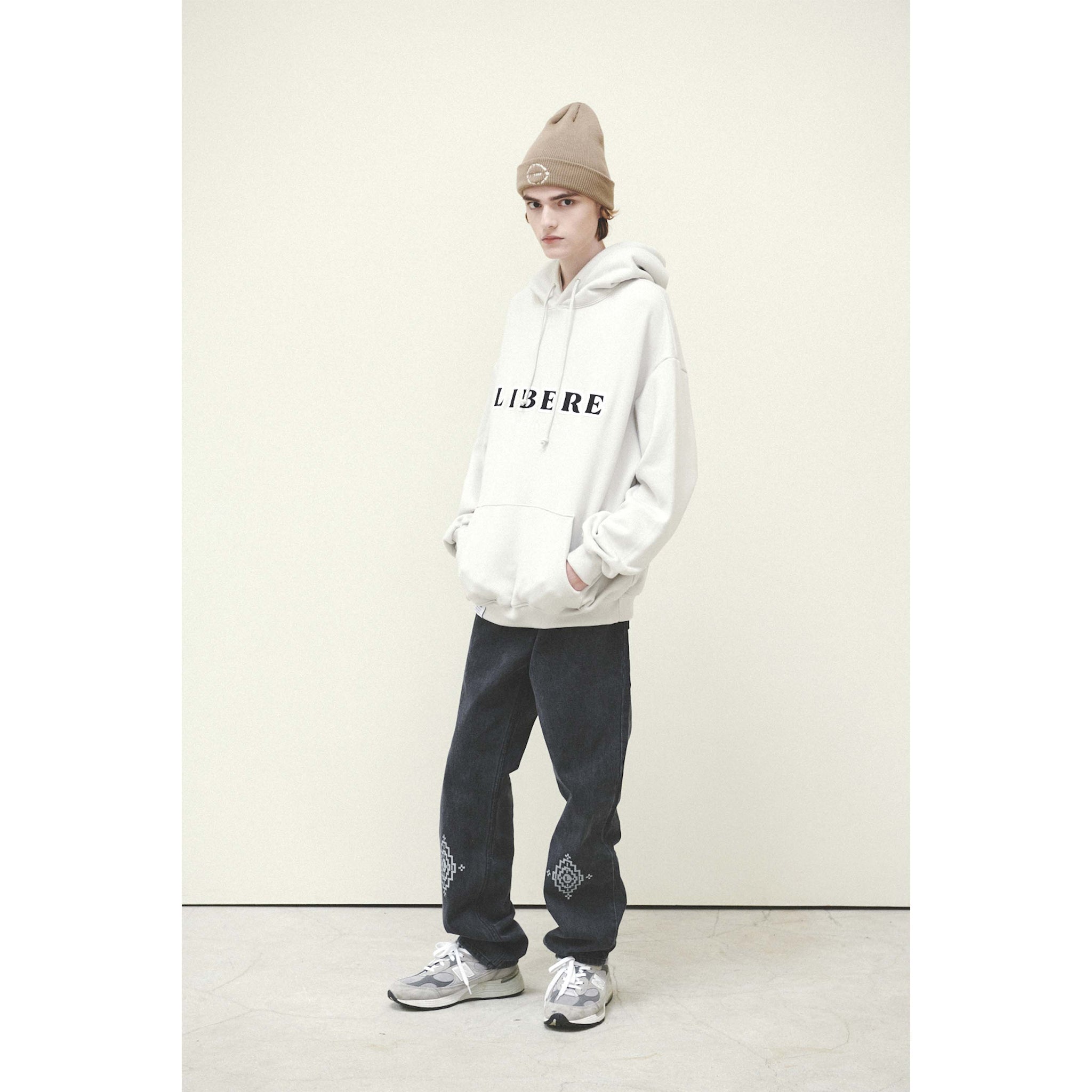LOGO HOODIE / LIGHT GRAY