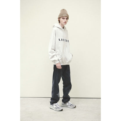 LOGO HOODIE / LIGHT GRAY