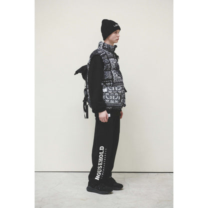 BANDANA DOWN VEST / BLACK