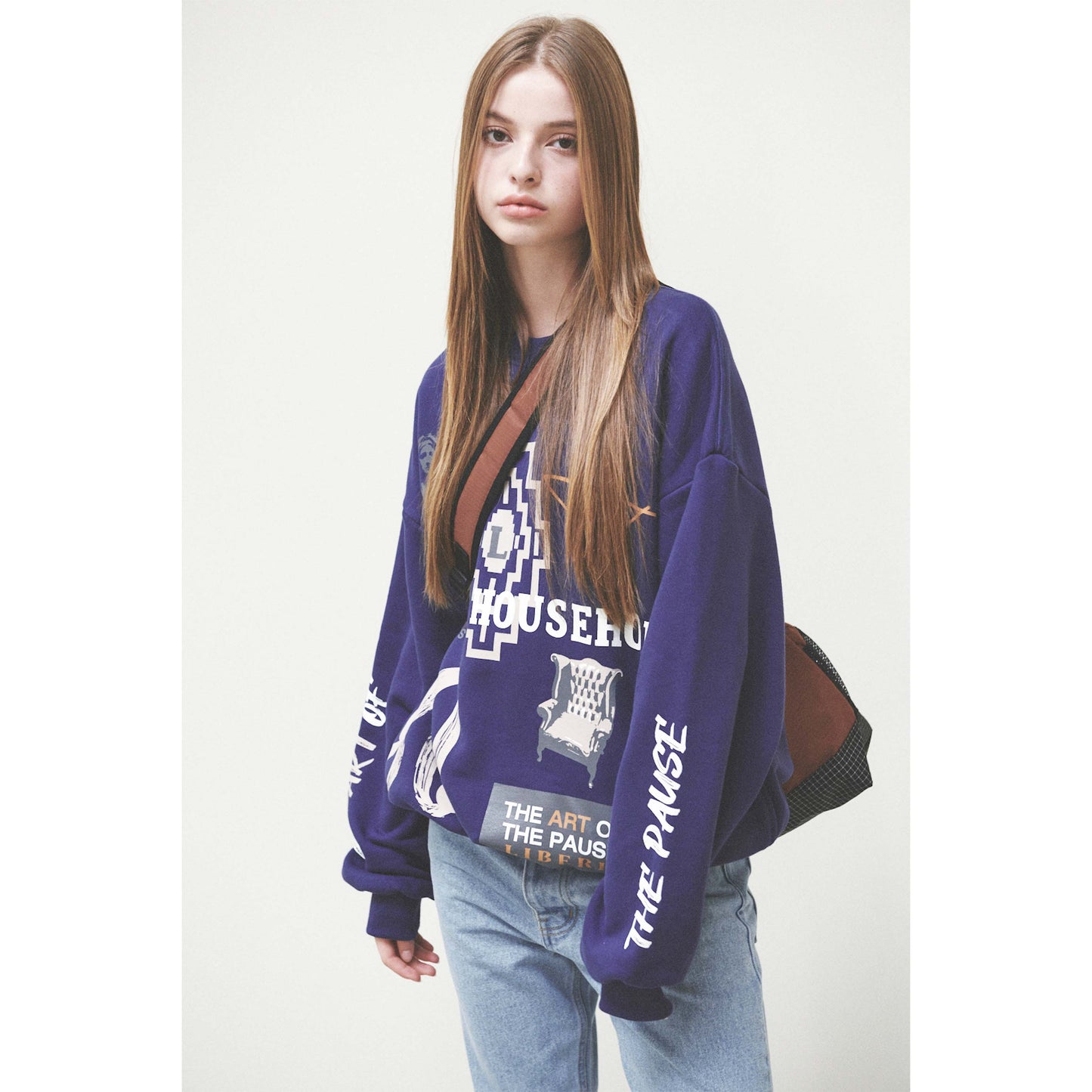 COLLAGE SWEATSHIRT / NAVY