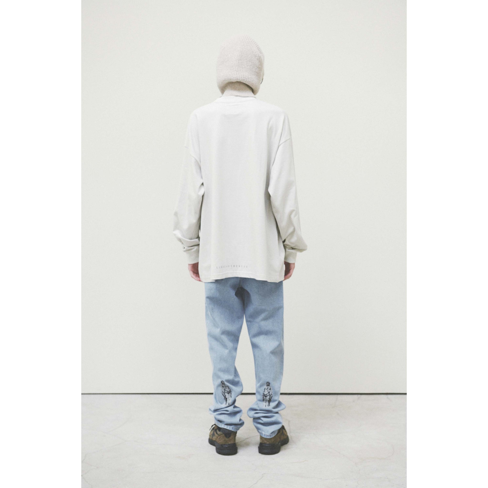 H LOGO LONGSLEEVE / LIGHT GRAY