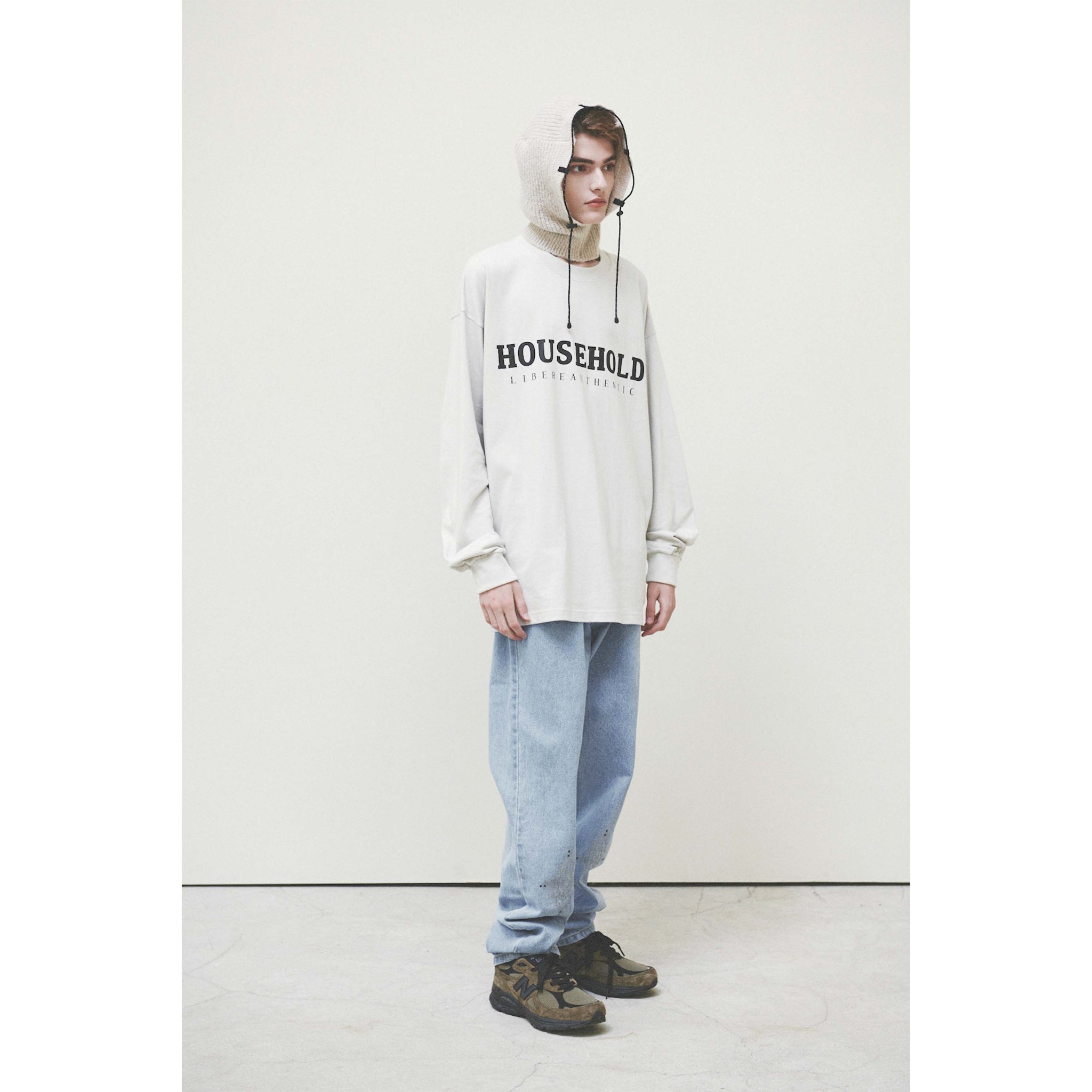 H LOGO LONGSLEEVE / LIGHT GRAY