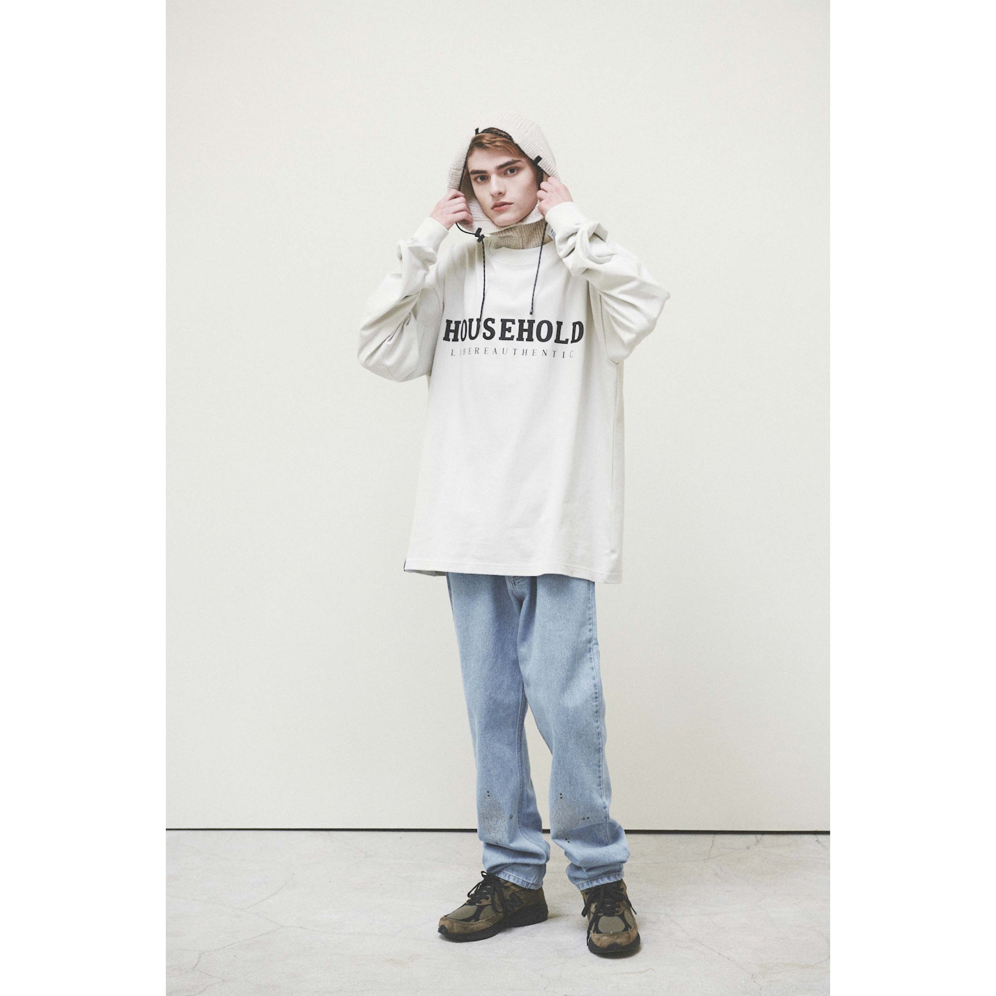 H LOGO LONGSLEEVE / LIGHT GRAY