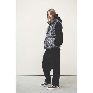 BANDANA DOWN VEST / BLACK