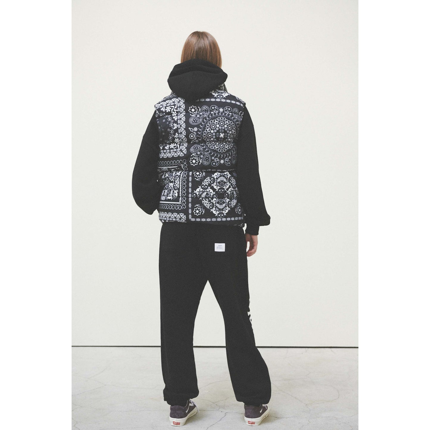 BANDANA DOWN VEST / BLACK