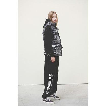 BANDANA DOWN VEST / BLACK