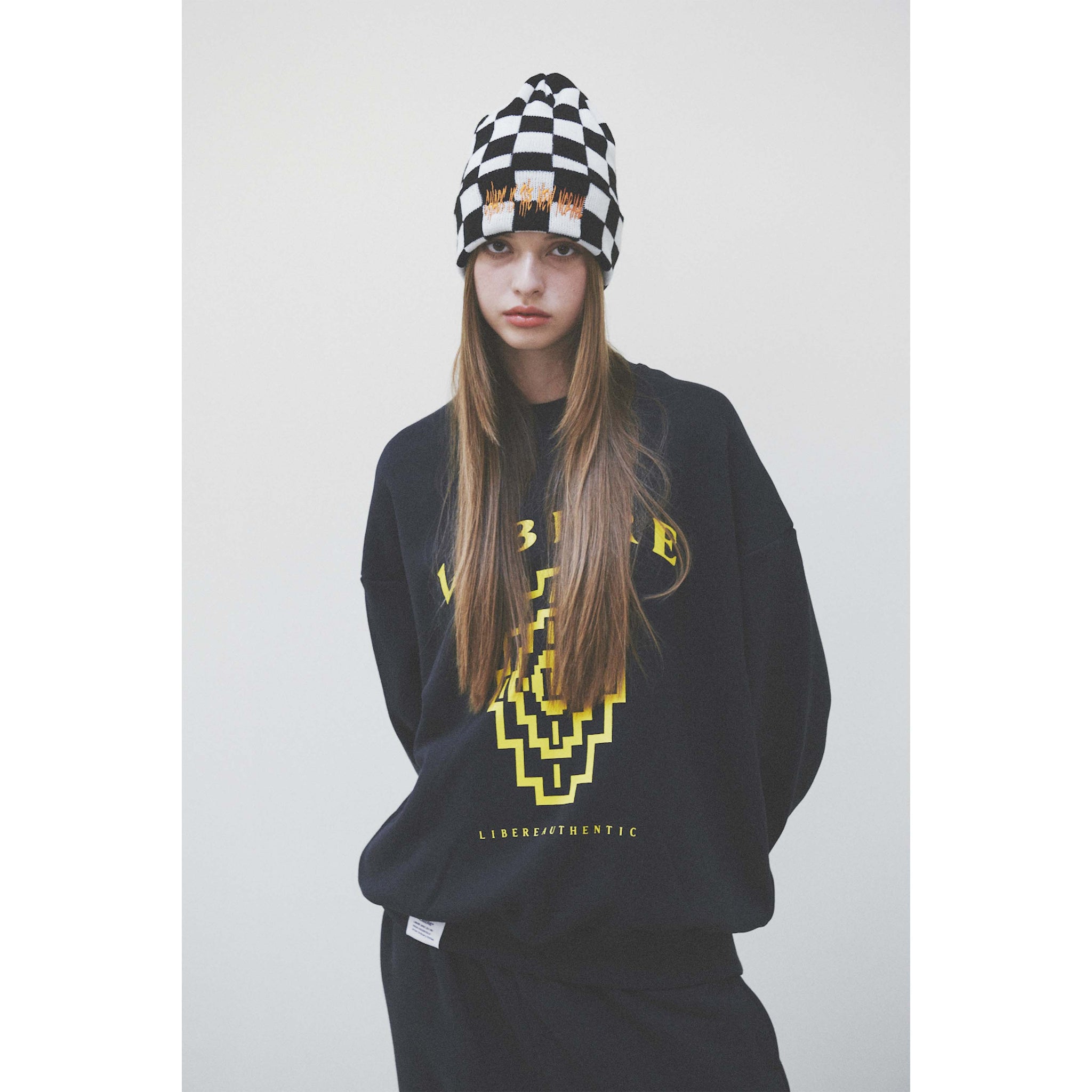 CHECKERBOARD BEANIE