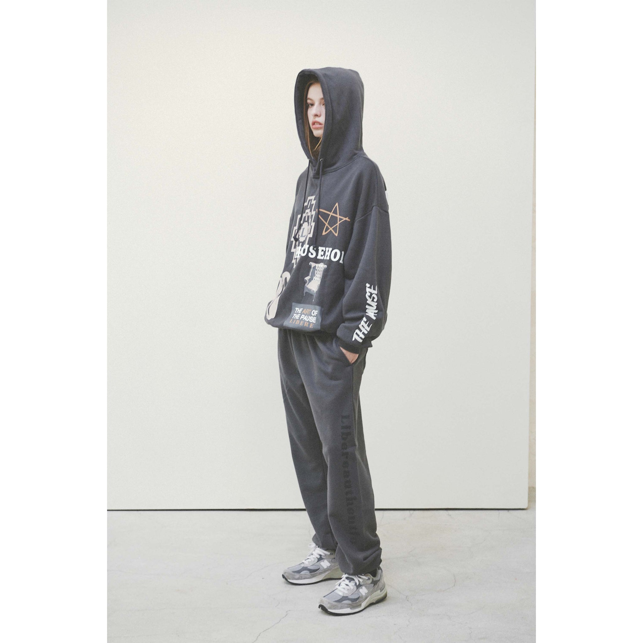 COLLAGE HOODIE / CHARCOAL