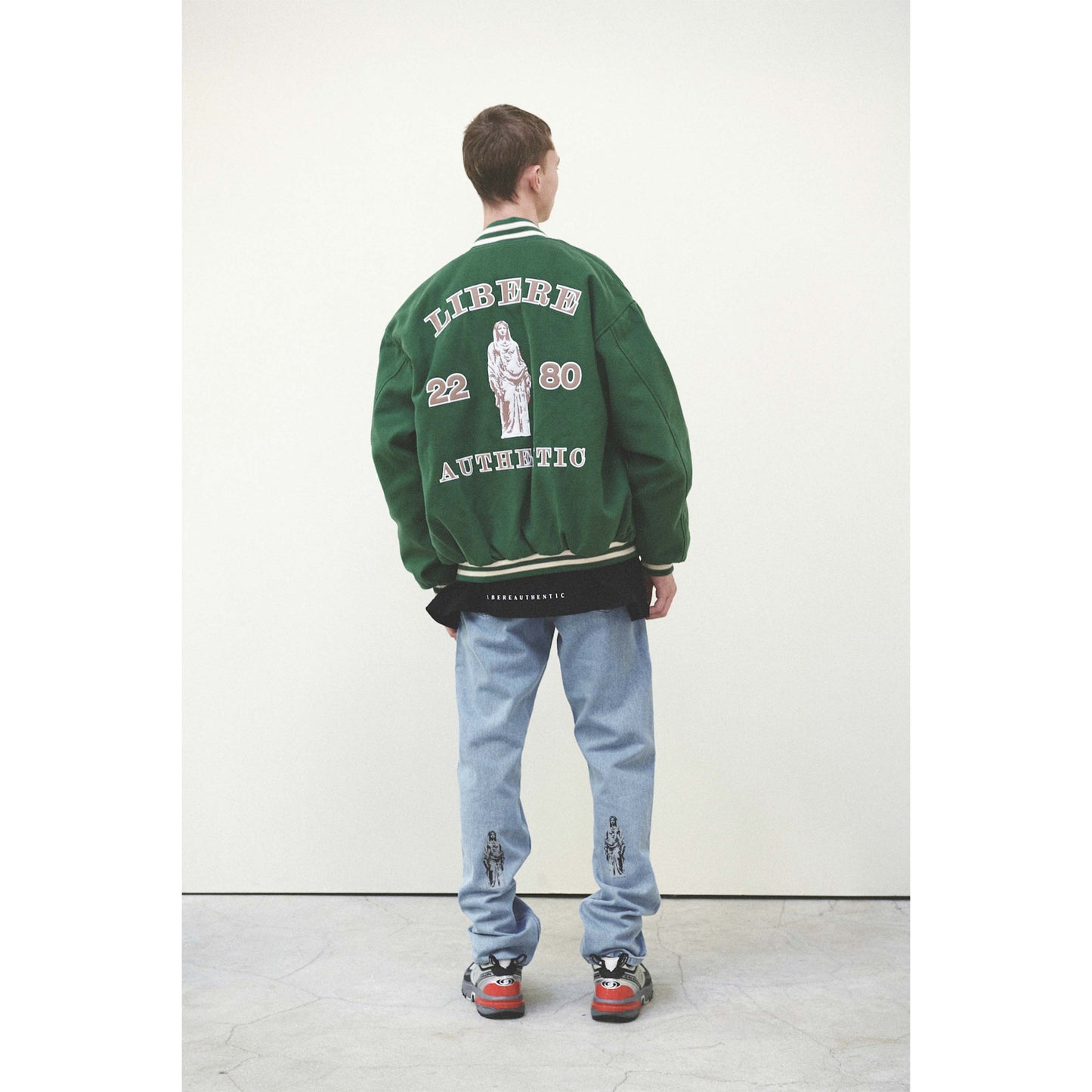 LIBERE VARSITYJACKET / GREEN