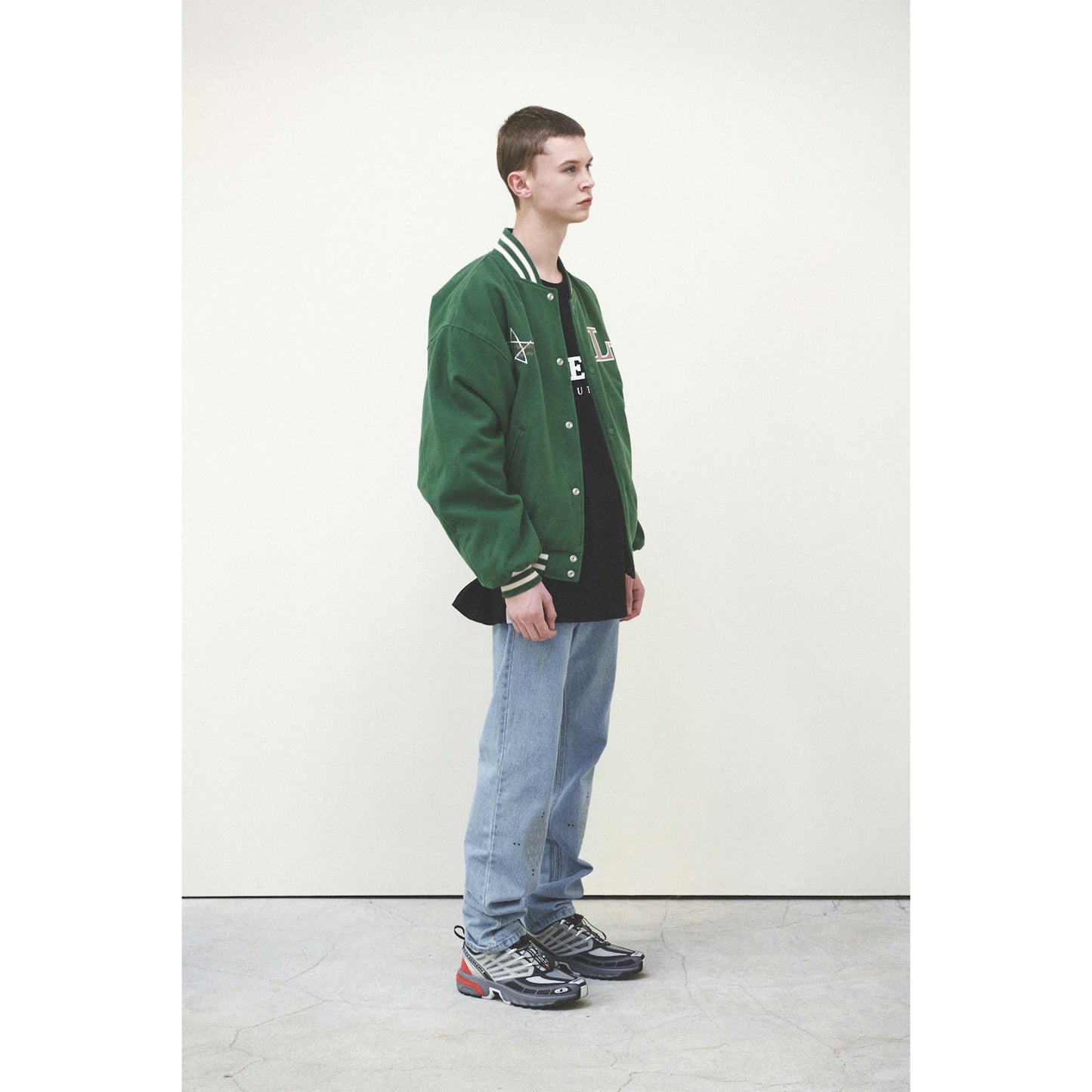 LIBERE VARSITYJACKET / GREEN