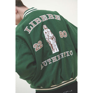 LIBERE VARSITYJACKET / GREEN