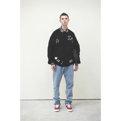 LIBERE VARSITYJACKET / BLACK