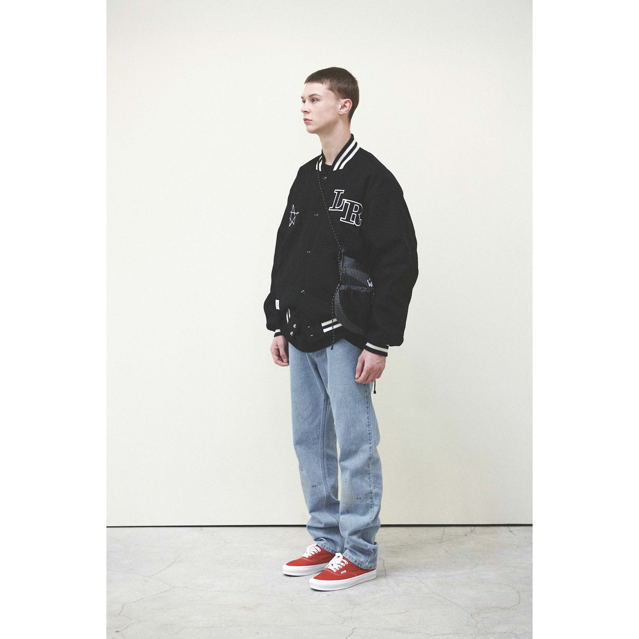 LIBERE VARSITYJACKET / BLACK