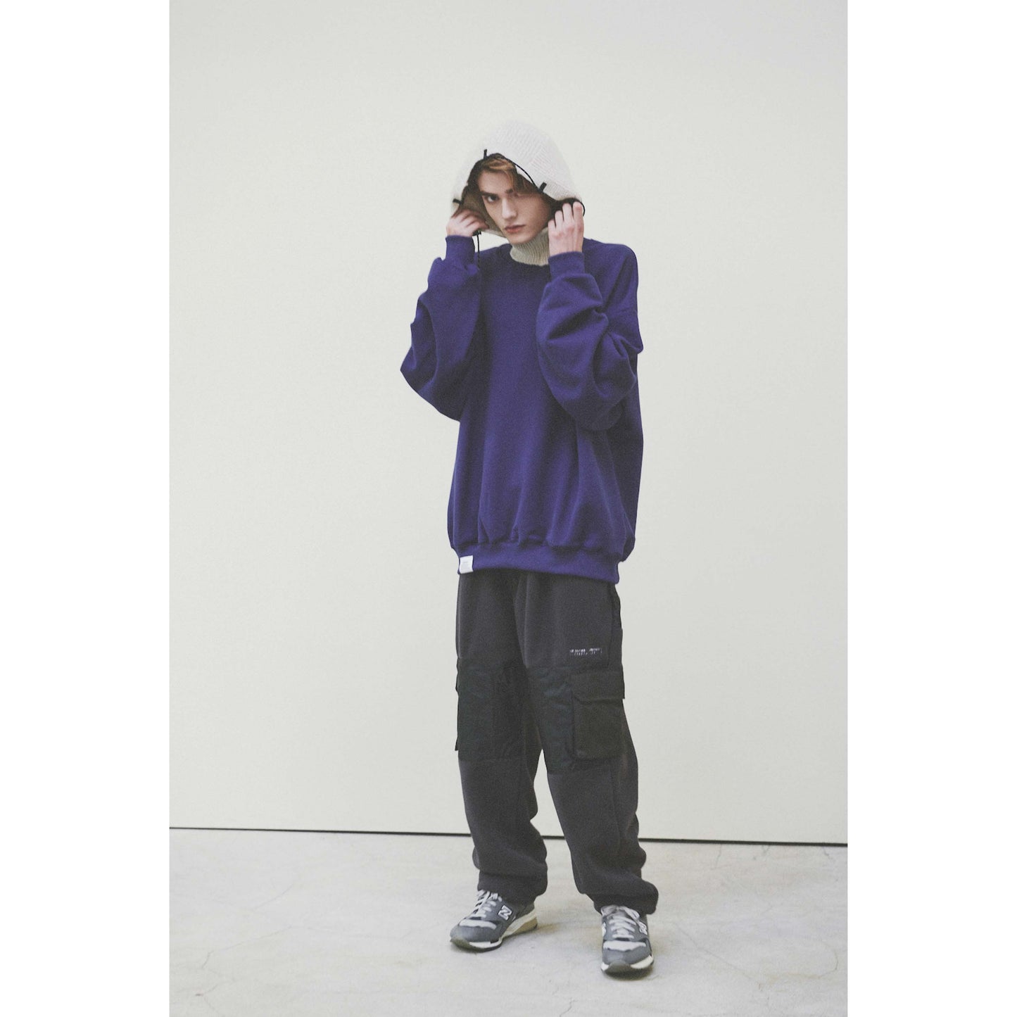 STRING WARM HOOD / IVORY