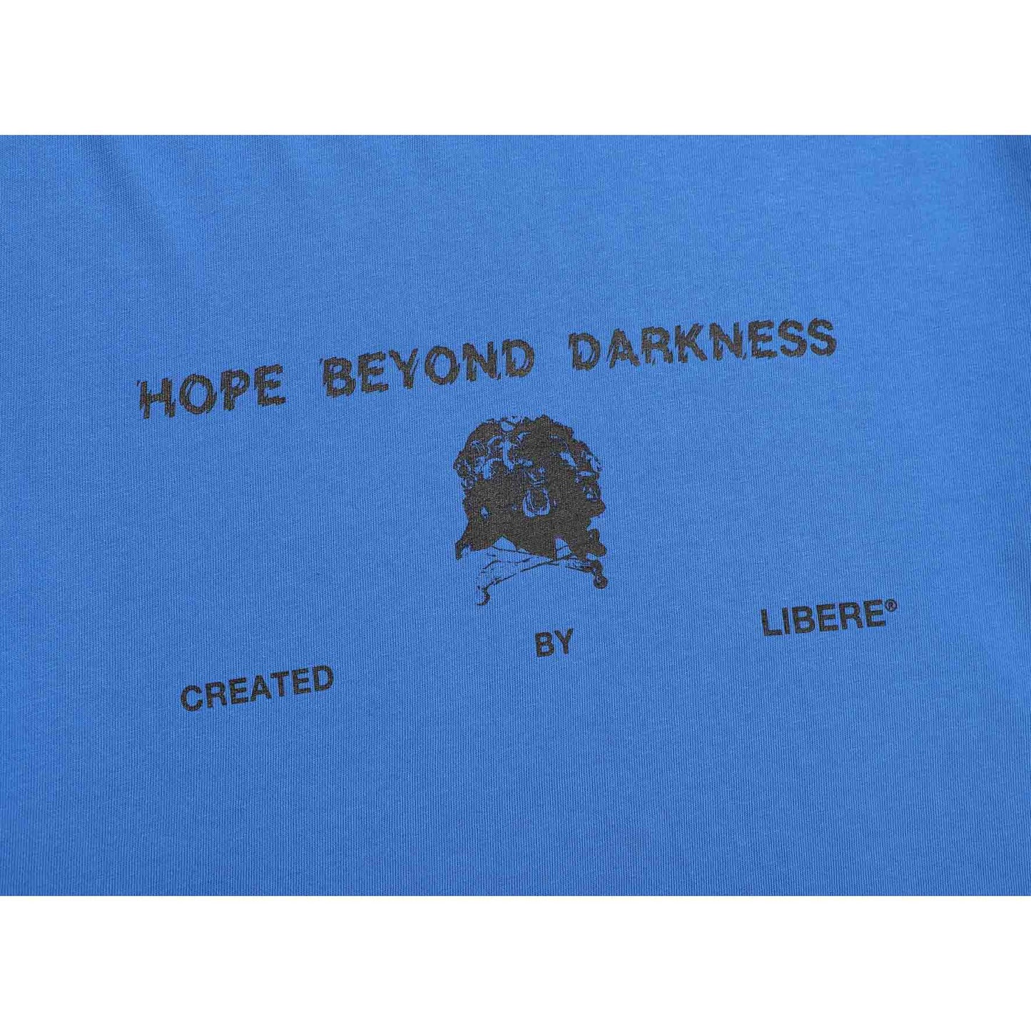 FLOWER BONE TEE / BLUE