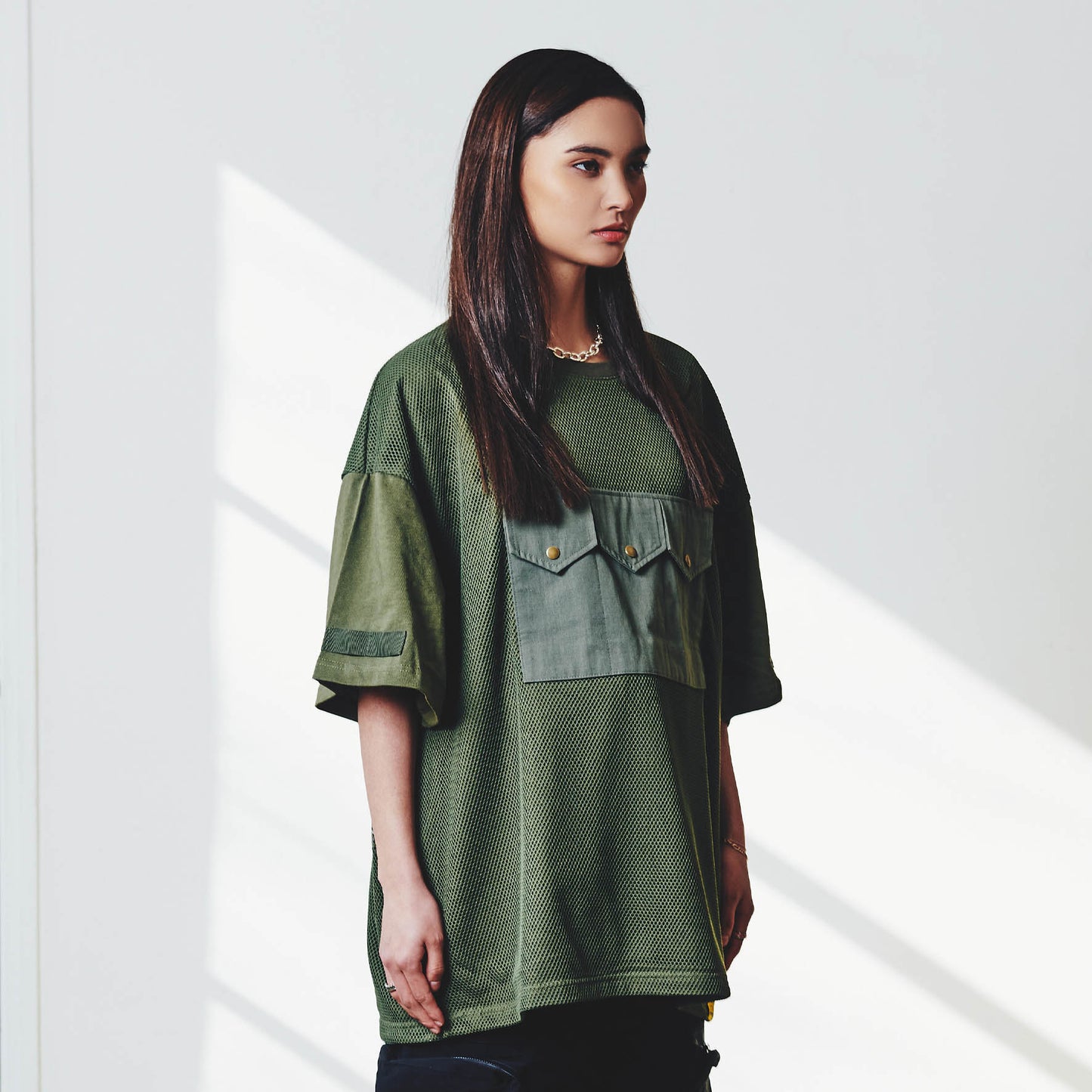 MESH TOOLING TEE / OLIVE