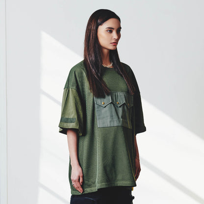 MESH TOOLING TEE / OLIVE
