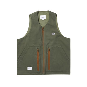 SLOGAN WORK VEST / OLIVE