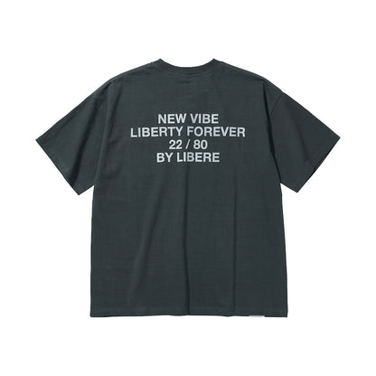 SLOGAN POCKET T-SHIRT / CHARCOAL