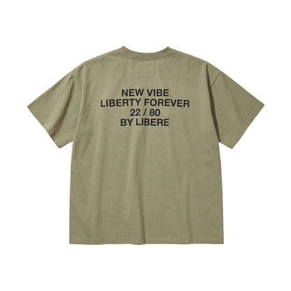 SLOGAN POCKET T-SHIRT / OLIVE