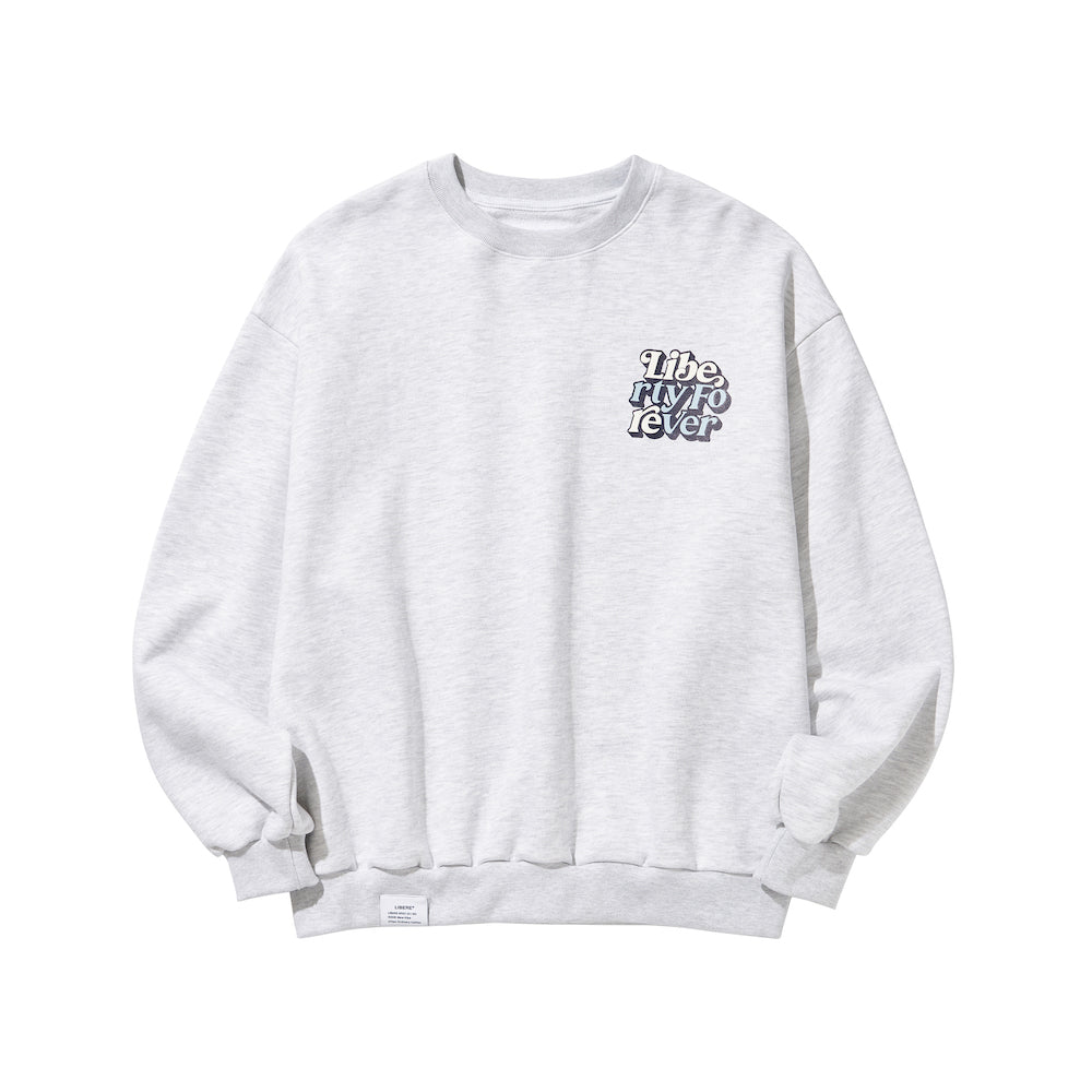 LF LOGO CREWNECK SWEAT / GRAY – LIBERE