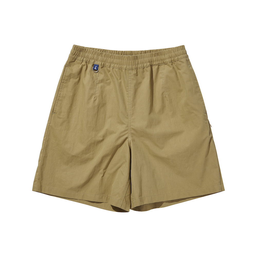 WIDE EASY SHORT PANTS / BROWN