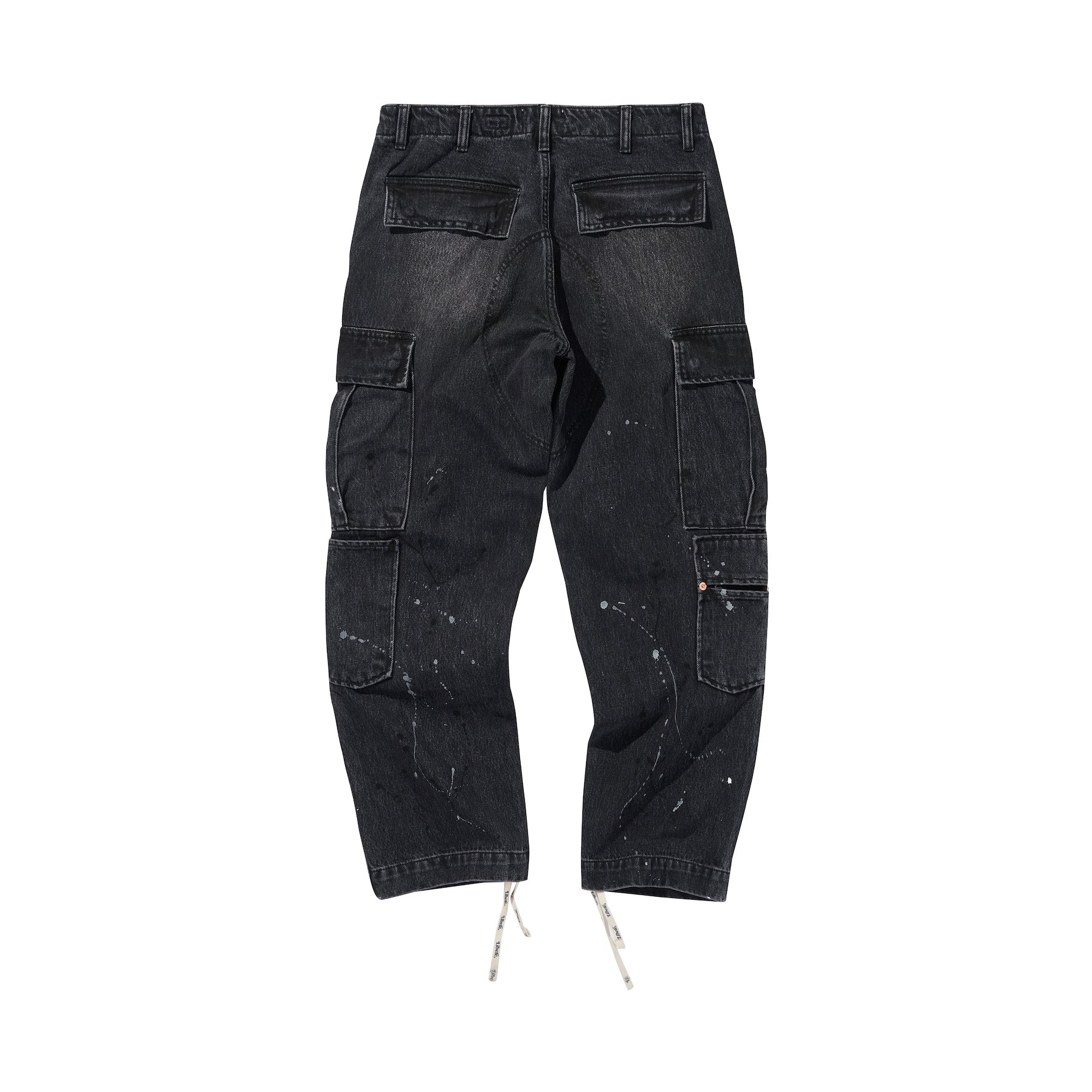 MIL CARGO DENIM PANTS / BLACK