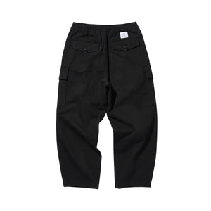 WIDE EASY CARGO PANTS / BLACK