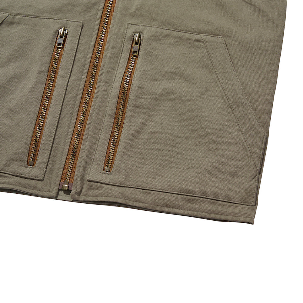 SLOGAN WORK VEST / GRAY