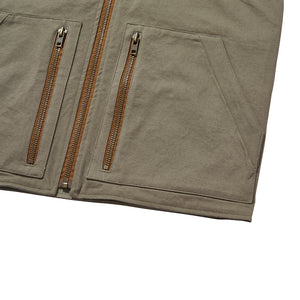SLOGAN WORK VEST / GRAY