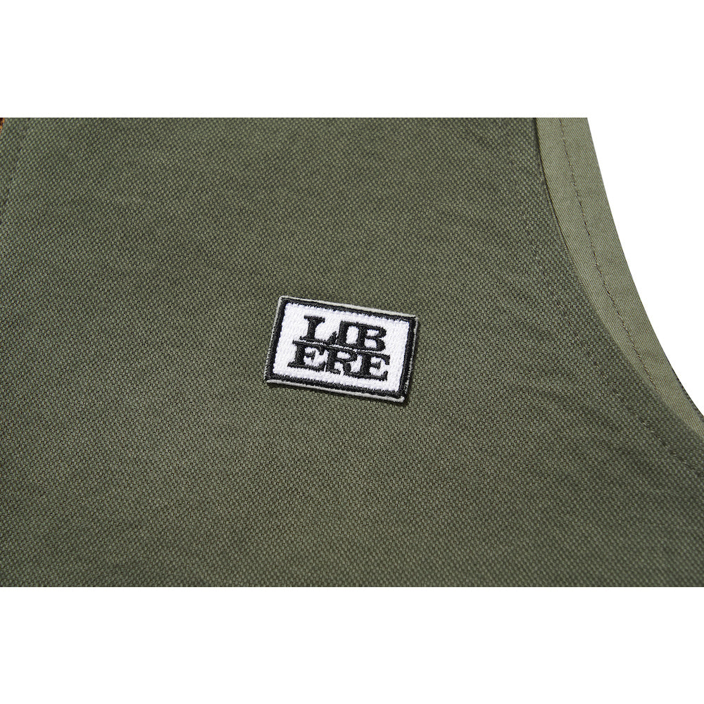 SLOGAN WORK VEST / OLIVE