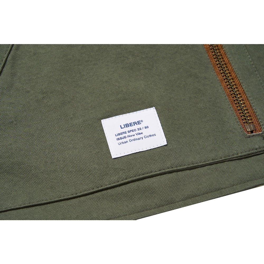 SLOGAN WORK VEST / OLIVE