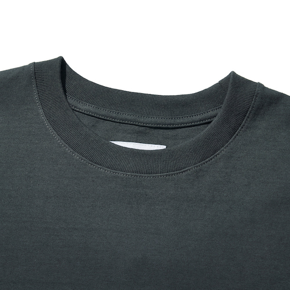 SLOGAN POCKET T-SHIRT / CHARCOAL