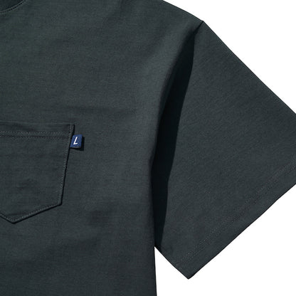 SLOGAN POCKET T-SHIRT / CHARCOAL