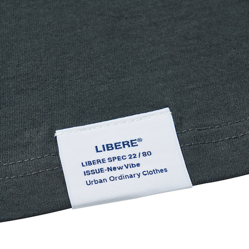SLOGAN POCKET T-SHIRT / CHARCOAL