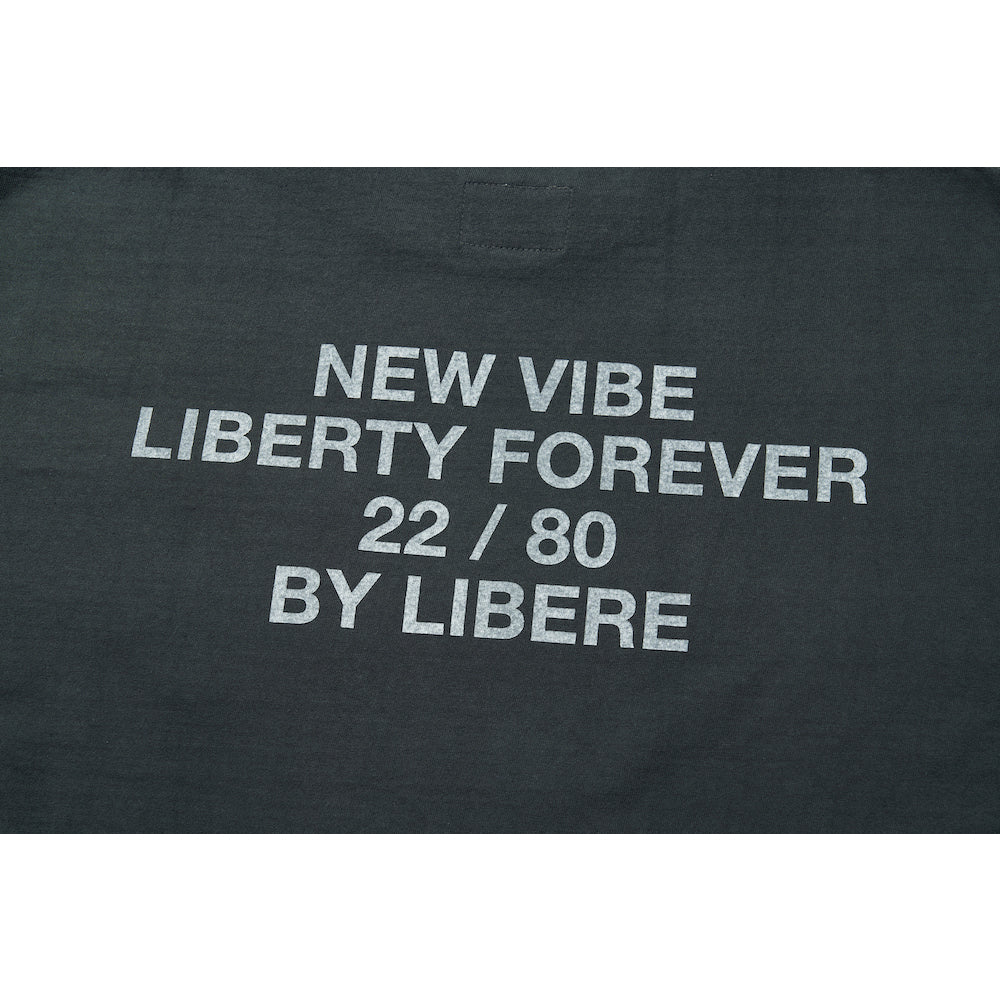 SLOGAN POCKET T-SHIRT / CHARCOAL