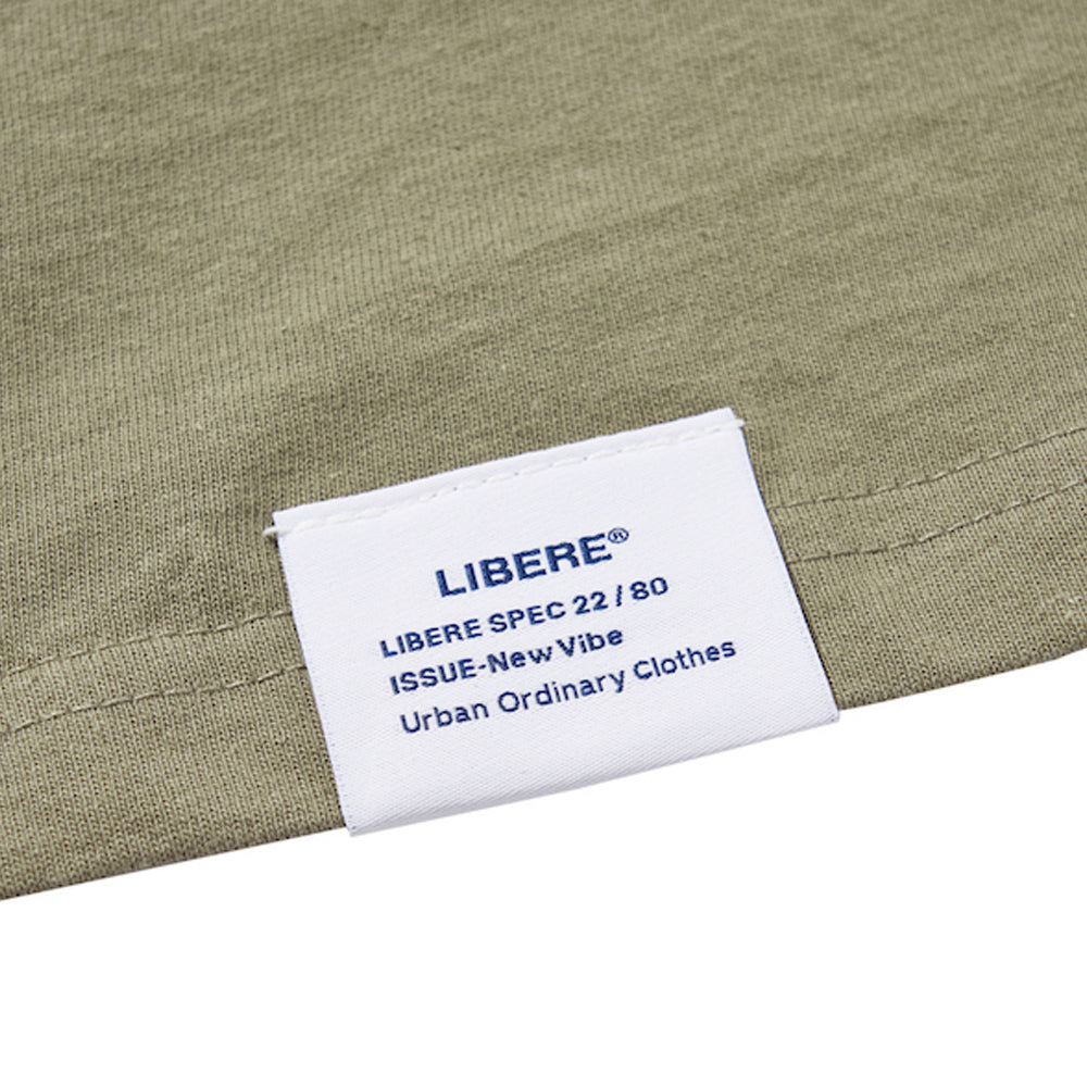 SLOGAN POCKET T-SHIRT / OLIVE