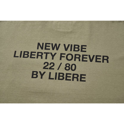 SLOGAN POCKET T-SHIRT / OLIVE