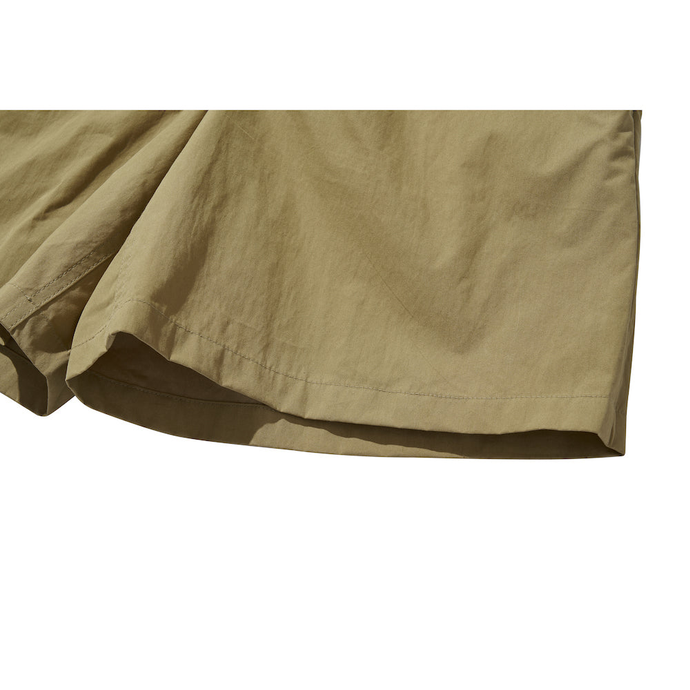 WIDE EASY SHORT PANTS / BROWN