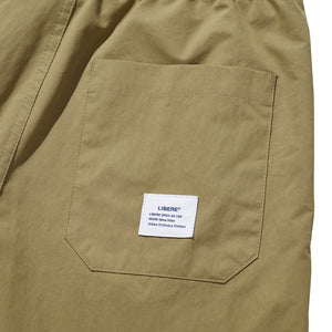 WIDE EASY SHORT PANTS / BROWN
